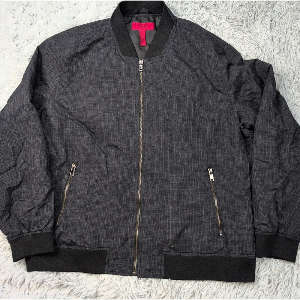 Alfani Jacket Mens XXL Lined Sport Pockets Soft Zip Up Lightweight Slim Fit